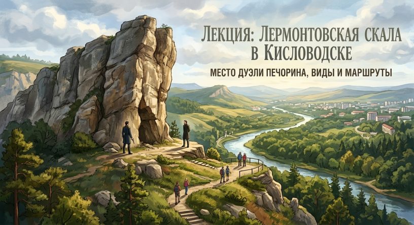 Лермонтовская скала в Кисловодске: место дуэли Печорина, виды и маршруты